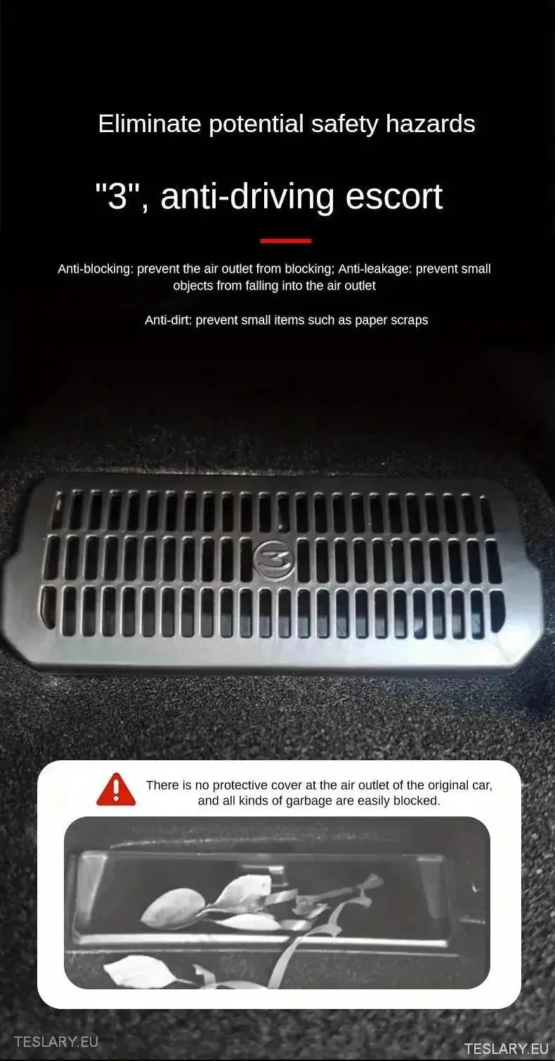Tesla Model 3 +Highland under Seat Air Outlet Cover (2 stycken)