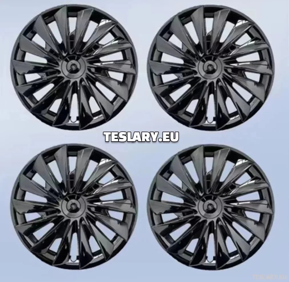 18" Tesla Model 3+ Highland Performance Induction Style Wheel Covers - Gloss Black - TESLARY Tesla Shop Accessories Europe Nederlands Dublin Cork Ireland Deutschland Espana Alicante France Italia