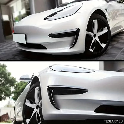 Tesla 3 logarskie światła rozdzielające wiatry - połysk czarny
