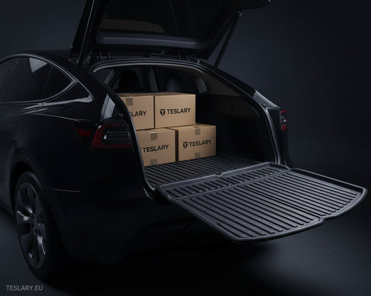 Tesla Model Y Trunk Floor Cargo Liner / Protector - Tesla Shop Europe - TESLARY.IE Ireland - France boutique- Deutschland Geschäft- España comercio - Nederland winkel- TESLARY.IE