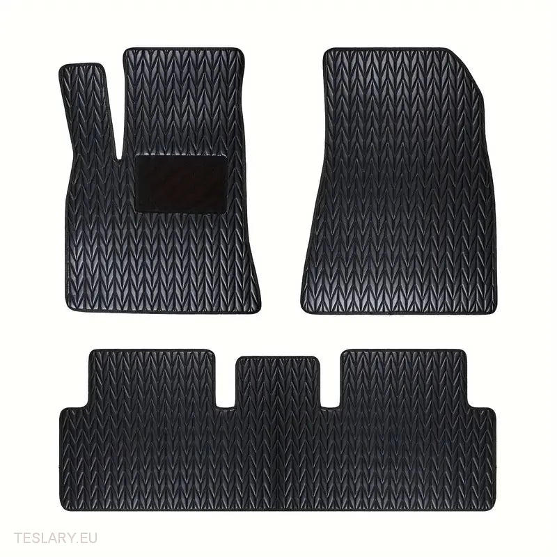 Tesla Model 3 Mats de piso de cuero PU personalizadas (accionamiento de la mano izquierda)