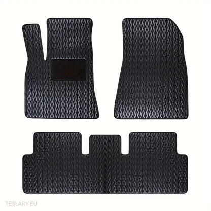 Tesla Model 3 Mats de piso de cuero PU personalizadas (accionamiento de la mano izquierda)