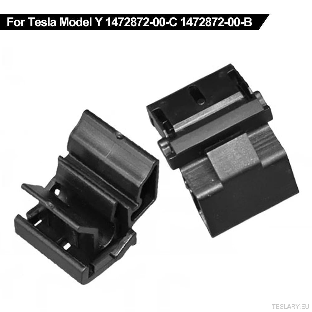 4pcs Durable Plastic Buckles for Tesla for Model Y / 3 Front Trunk, Luggage Storage Box Fixing Bracket, OE 1472872 - 00 - B (for Model Y) 1472872 - 00 - C (Model 3), Black, Matching Buckle - TESLARY Tesla Shop Accessories Europe Nederlands Ireland Deutsch