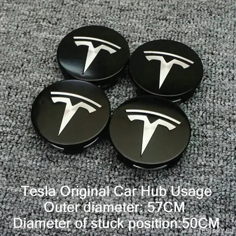 56mm Wheel Centre Caps with Logo for Tesla 3 , Y , S and X - TESLARY Tesla Shop Accessories Europe Nederlands Ireland Deutschland Espana Alicante France Italia
