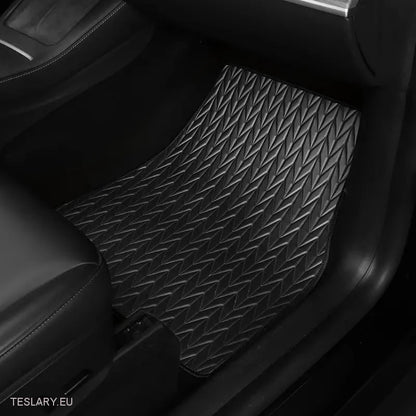 Tesla Model 3 Mats de piso de cuero PU personalizadas (accionamiento de la mano izquierda)