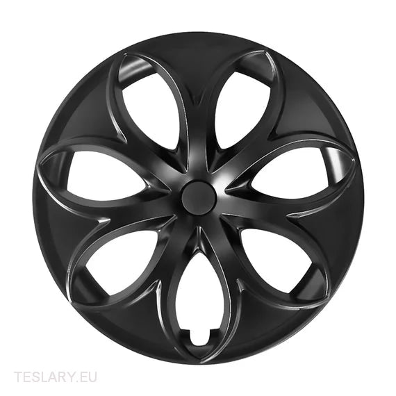 TESLA  MODEL Y 19" PETAL STYLE WHEEL HUBS -TESLARY.IE Tesla Shop Europe