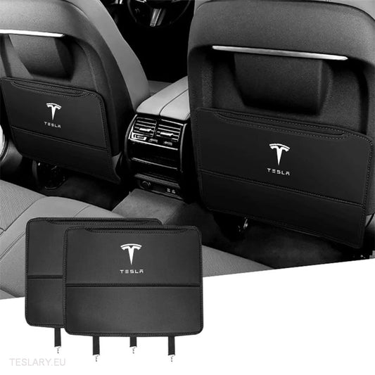 Tesla Model 3 Y S &  X  Kick Protection PU Leather Covers ( 2 Pack ) - Tesla Shop Europe - TESLARY.IE Ireland - France boutique- Deutschland Geschäft- España comercio - Nederland winkel- TESLARY.IE