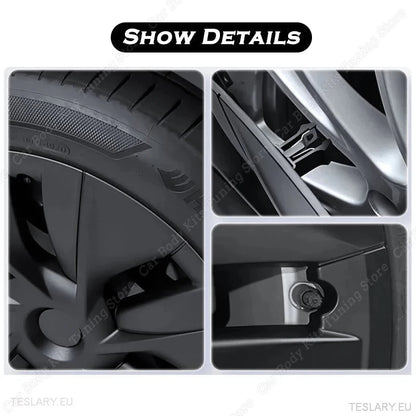 Tesla Model Y 19 "Performance Full Cover Wheel Hubs