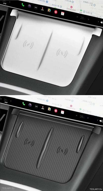 Tesla 3 / Y & Highland Silikonowa pokrywa przeciw poślizgowi do bezprzewodowej podkładki ładowania