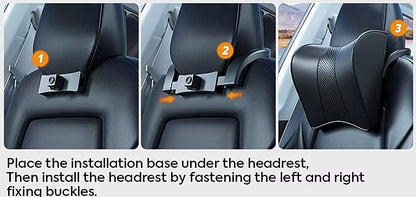 Premium Headrest Pillow with Support for Neck for Tesla Model 3 , Y , Highland & Juniper
