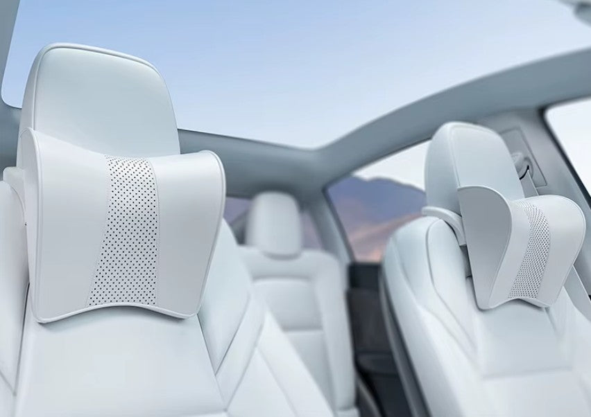 Premium Headrest Pillow with Support for Neck for Tesla Model 3 , Y , Highland & Juniper