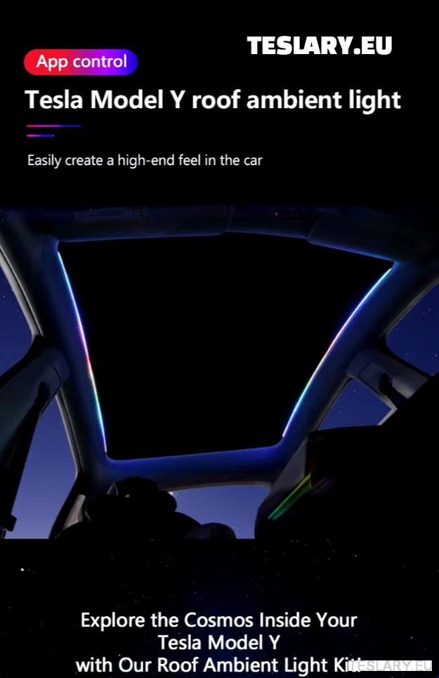 Tesla Model Y LED Ambient Lighting
