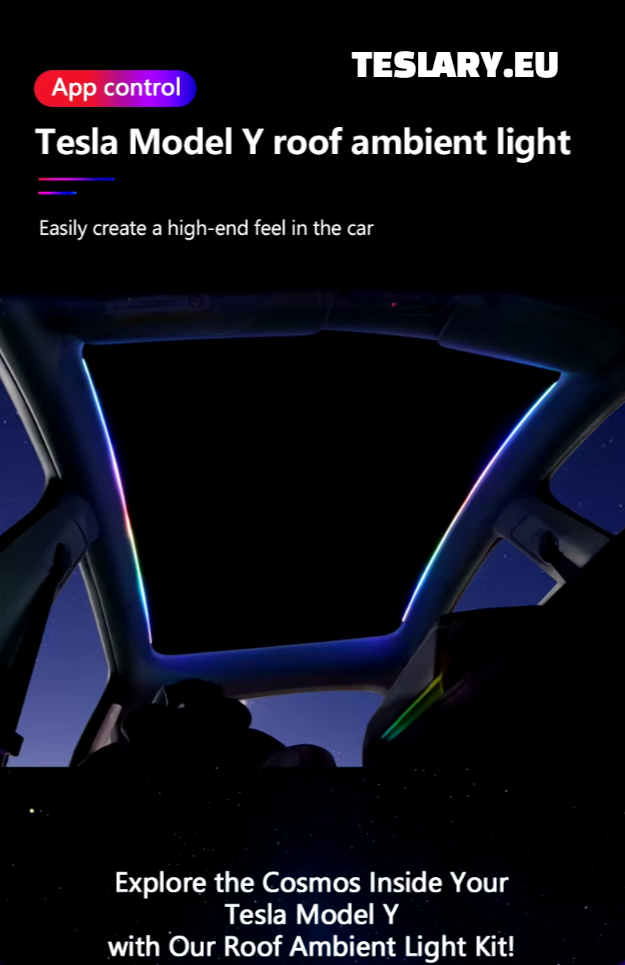 Tesla Model Y Led Ambient Roof Lighting