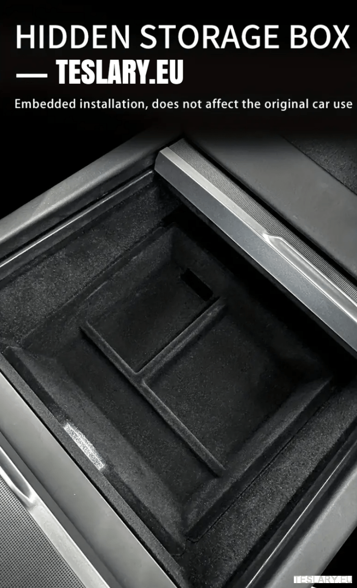 Tesla Model 3+ Highland Center Console Tylne organizator tac z przodu i tył
