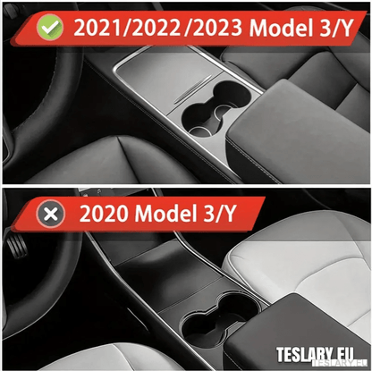 Tesla Model 3 / Y Accesorios 3 bandejas frontales y traseras de 3 paquetes y almacenamiento oculto