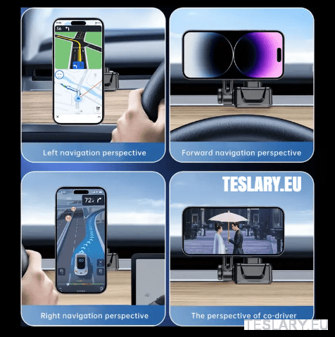 Tesla Model 3 / Y Uchwyt telefonu magnetycznego 360 stopni.