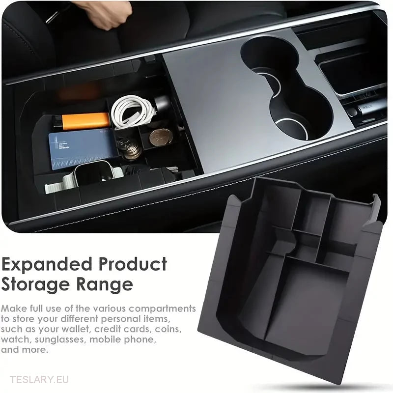 Tesla Modelo 3 / Y Central Console Bandeo de organizador trasero Opción delantera y trasera