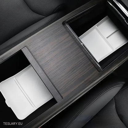 Tesla Modelo S / X 2022 - 2024 Organizador de almacenamiento de consola Central LHD