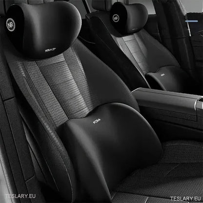 Memory Foam Neck Pillow & Back Support -pute for alle Tesla -modeller