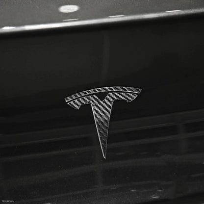 Tesla Model 3 / Y Rear Tail Logo musta , hiili , kromi , punainen