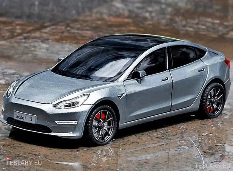 Tesla Model 3 Car 1:24 Diecast Model Car 2019 - 2023 versio