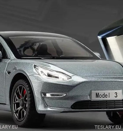 Tesla Model 3 Car 1:24 Diecast Model Car 2019 - 2023 versio