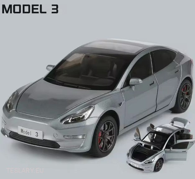 Tesla Model 3 Car 1:24 Diecast Model Car 2019 - 2023 versio