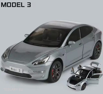 Tesla Model 3 Car 1:24 Diecast Model Car 2019 - 2023 versio