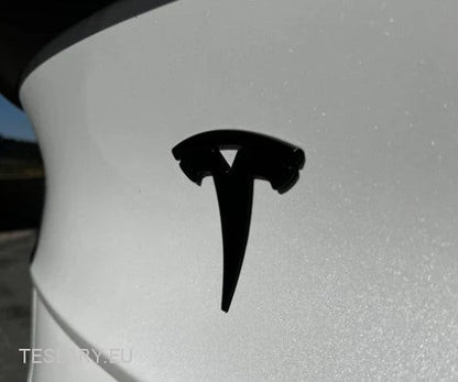 Tesla Model 3 / Y Rear Tail Logo musta , hiili , kromi , punainen