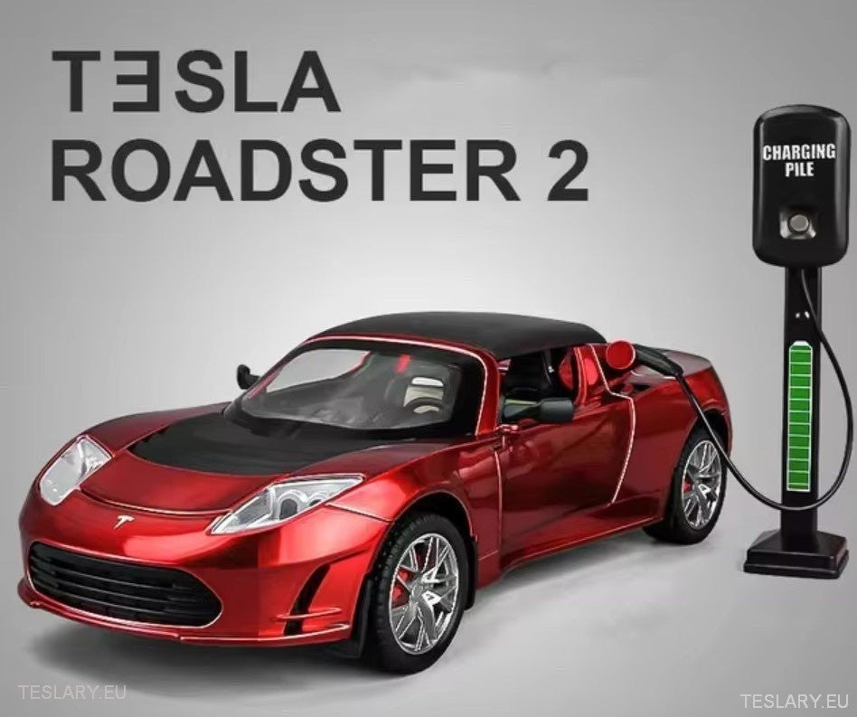 Alkuperäinen Tesla Roadster Model Car 2012 1:24 epävirallinen versio