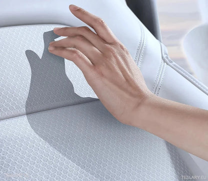 Tesla Model 3 / Y Ventilated Seat Cover (er) i svart eller vitt PU -läder (1 bit)
