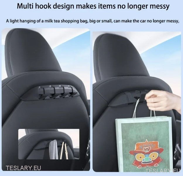 Tesla Model 3 / Y & Highland Hidden Hook na tylne siedzenia pasażera lub kierowcy