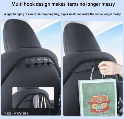 Tesla Model 3 / Y & Highland Hidden Hook na tylne siedzenia pasażera lub kierowcy