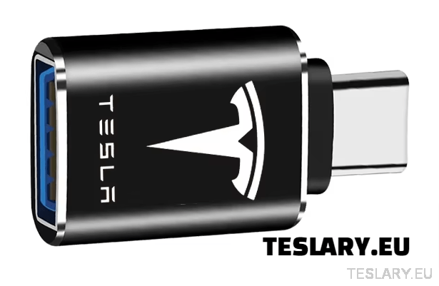 Tesla USB Tipo C a Adaptador USB para el Modelo 3 Y S X LOGO