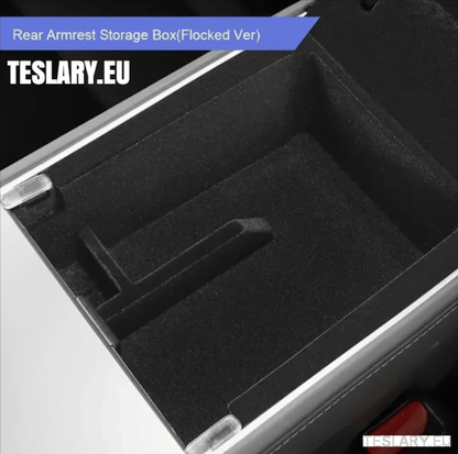 Tesla Modelo 3 / Y Center Console Organizador delantero Bandeja Flocked