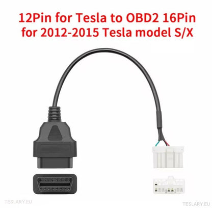 Cables de adaptador de línea de diagnóstico Tesla ODB2 para modelos S / X / 3 / Y