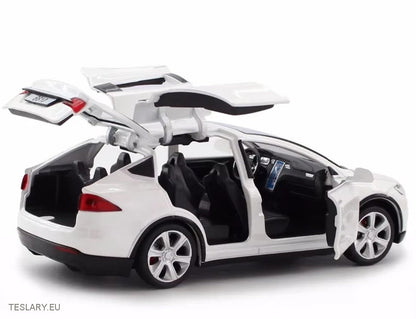 Tesla Model Model X 1:32 epävirallinen versio musta, punainen tai valkoinen
