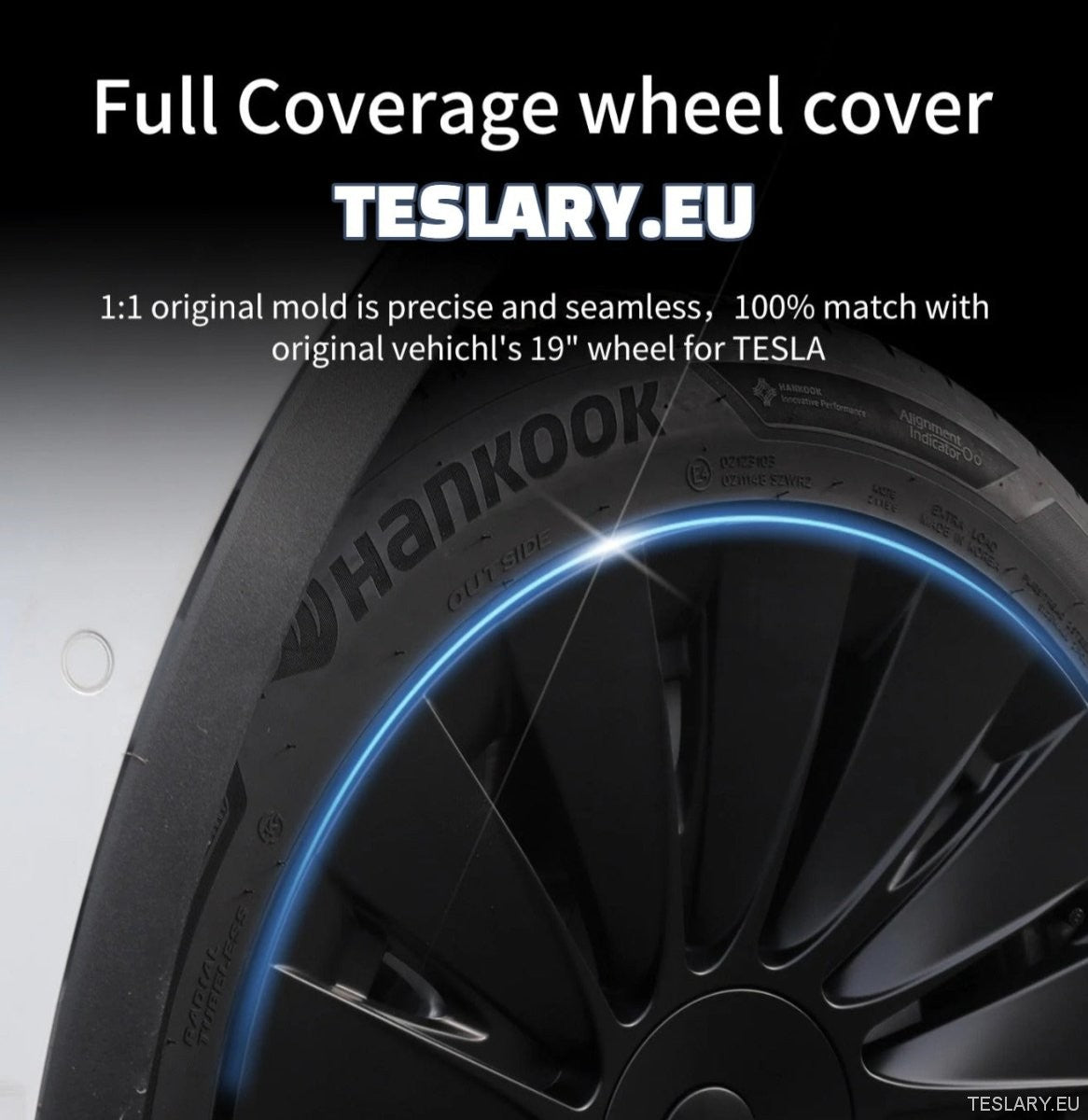 Tesla Model Y 19" täysin peittävät urheilulliset pyöränsuojukset