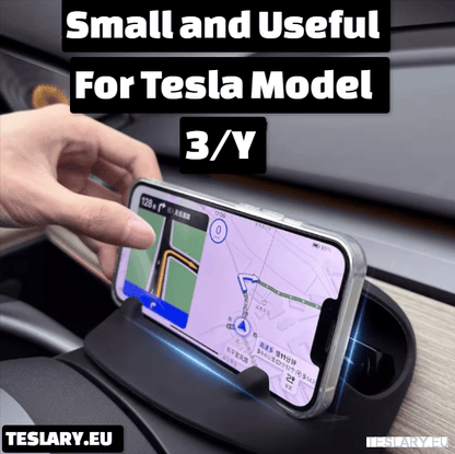Almacenamiento frontal del volante + soporte para teléfono para Tesla Model 3 / Y