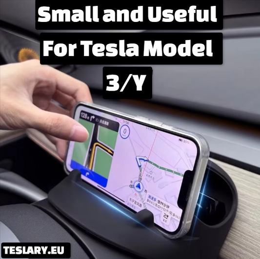 Steering Wheel Front Storage + Phone Holder for Tesla Model 3 / Y