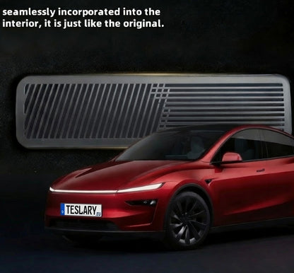 Tesla Model Y Juniper Black Rear Seat Vent Protector Buy from Europes Teslary.eu European Union Deutschland Espana Ireland Portugal Sweden Finland Poland