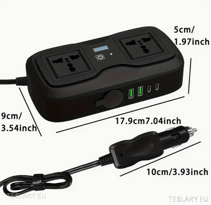 200 vatios 12-15V 220V Inverter Compatible con Tesla Cars (Reino Unido e Irlanda solo)