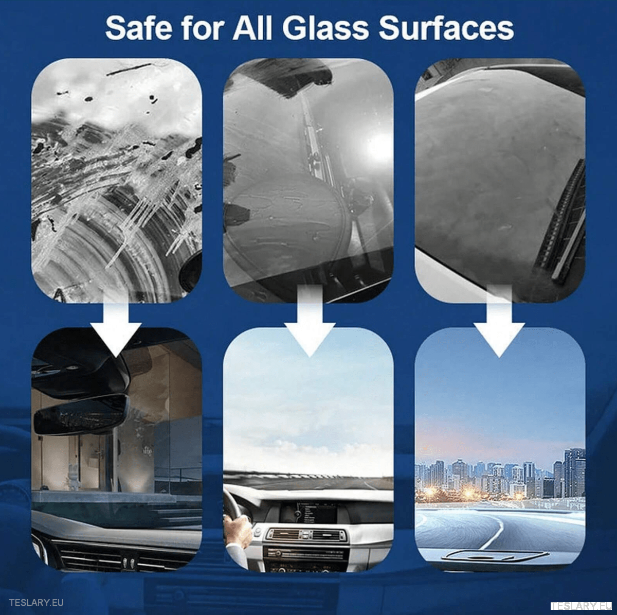 Gespecialiseerde autoglas en voorruitreiniger 150 ml bundel