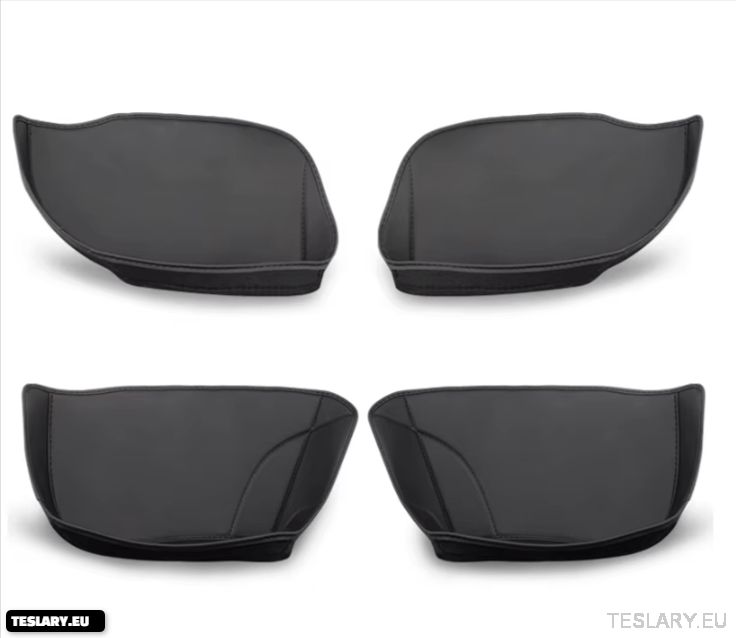 Tesla Model Y Almacenamiento de la puerta y la puerta protectora PU PU Puerta de cuero Policita de almacenamiento de la almohadilla