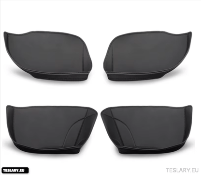 Tesla Model Y Almacenamiento de la puerta y la puerta protectora PU PU Puerta de cuero Policita de almacenamiento de la almohadilla