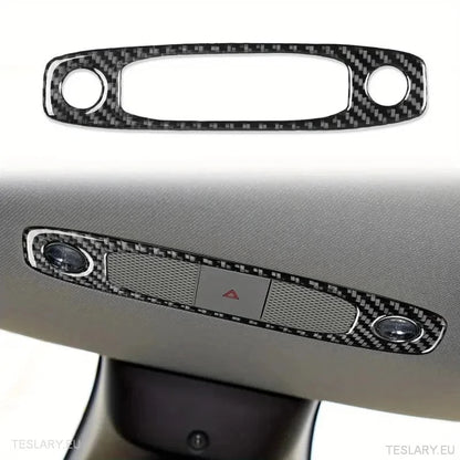 Cubierta de luz de domo / mapa para fibra de carbono Tesla 3 / Y