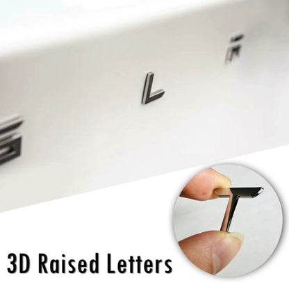 ABS 3D TESLA letter New Logo Style for your Tesla Model 3 Y S X - TESLARY Tesla Shop Accessories Europe Nederlands Dublin Cork Ireland Deutschland Espana Alicante France Italia