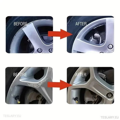 Alloy Wheel Repair Kit Silver - Universal - TESLARY Tesla Shop Accessories Europe Nederlands Ireland Deutschland Espana Alicante France Italia