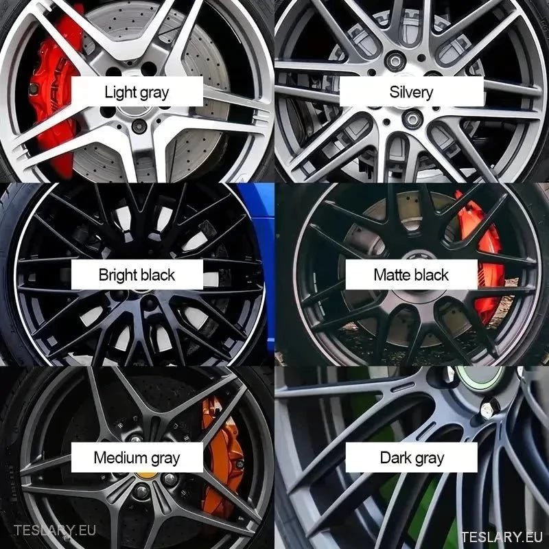 Alloy Wheel Touch Up Paint in Silver , Grey, Matte Black and Shiny Black - TESLARY Tesla Shop Accessories Europe Nederlands Dublin Cork Ireland Deutschland Espana Alicante France Italia