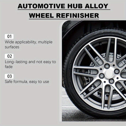 Automotive Hub Wheel Refinisher, Alloy Wheel Scratch Repair Paste, Car Maintenance Polishing Cream for Rust & Scale Removal - TESLARY Tesla Shop Accessories Europe Nederlands Ireland Deutschland Espana Alicante France Italia
